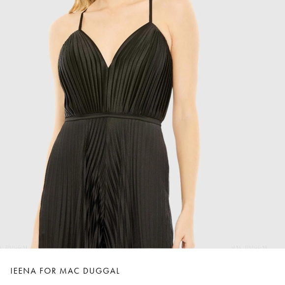 Formal Pleated Wide Leg Romper - Mac Duggal - Picture 2 of 8